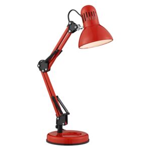 Searchlight EU2429RE DESK PARTNERS pracovní stolní lampa červená