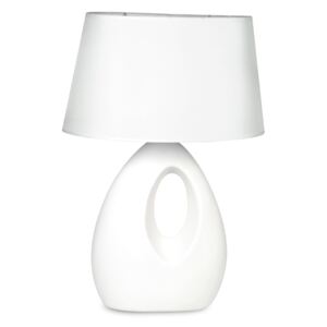 Faneurope I-LPE 019 BCO stolní lampa 1xE27 keramika bílá