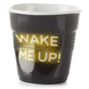 REVOL Kelímek na cappuccino 18 cl Neon "Wake me up" Froissés