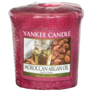 Yankee Candle - votivní svíčka Moroccan Argan Oil 49g (Exotické aroma vzácného arganového oleje vytváří spolu se špetkou pačuli a santálového dřeva jedinečně uklidňující a příjemnou náladu.)