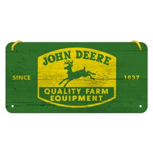 Nostalgic Art Závěsná cedule: John Deere (Quality Farm Equipment) - 10x20 cm