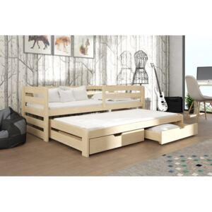 Dětská postel s přistýlkou Audra masiv borovice