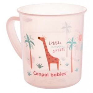 Hrneček Canpol Babies - průhledný/růžový - Žirafka