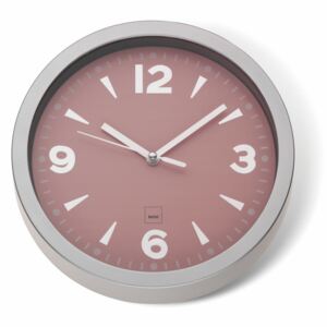 Růžové nástěnné hodiny Kela Mailand, ø 20 cm