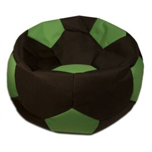 Sedací vak velký fotbalový míč černo/zelený Design-domov, 90cm