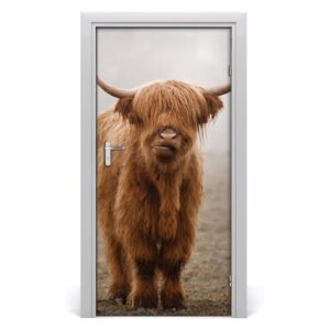 Fototapeta samolepící na dveře krávy kopec