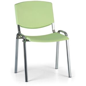 EUROSEAT Konferenční židle SMILE, chromovaná konstrukce, zelená + Záruka 7 let