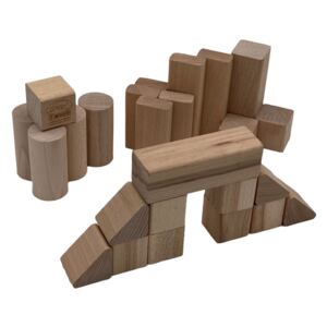 Dřevěné kostky - 25 ks Dřevěné kostky - 25 ks