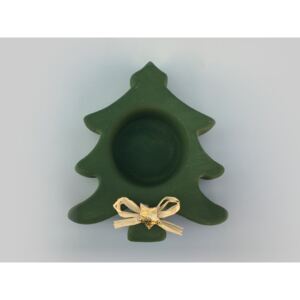 Keramika Andreas® Vánoční svícen stromek - zelený