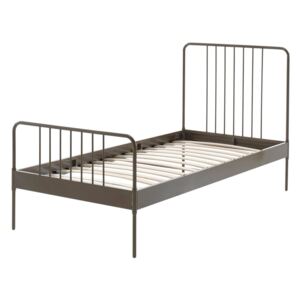Hnědá kovová dětská postel Vipack Jack, 90 x 200 cm