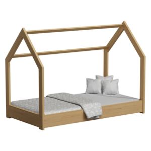 AMI nábytek Dětská postel DOMEČEK D1 80x160cm masiv borovice