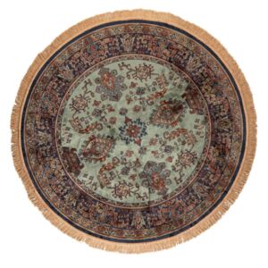 White Label Living Zelený koberec WLL RAZ 160 cm se vzorem
