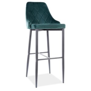 SIG Barová židle TRIx B H-1 velvet zelená/černá