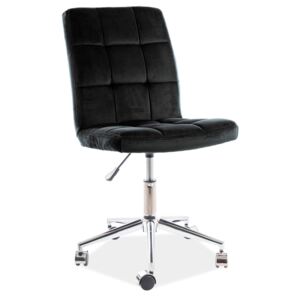 SIG Kancelářská židle Q-020 velvet černá