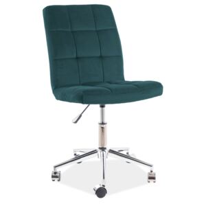 SIG Kancelářská židle Q-020 velvet zelená