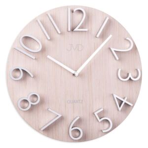 Dřevěné luxusní designové krémové hodiny JVD HB22.4 (HB22.4 z materiálu MDF)