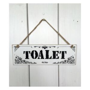 Dřevěná tabulka toalet
