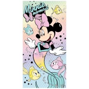 Plážová osuška Minnie mořská panna - licence Disney - 100% bavlna, froté - 70 x 140 cm