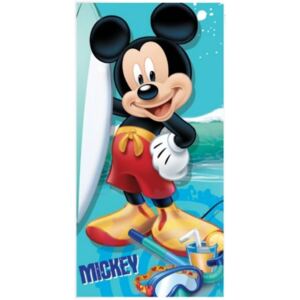 Setino • Plážová osuška Mickey Mouse na pláži - licence Disney - 100% bavlna, froté - 70 x 140 cm