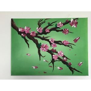 Ručně malovaný obraz Jitka Egressy - Cherry tree