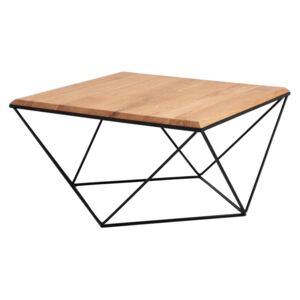 Konferenční stolek Deryl dub, 80 x 80 cm