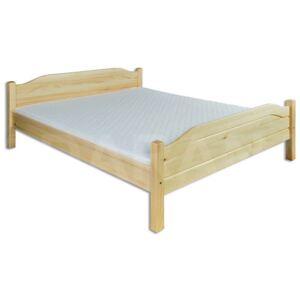 Levná dřevěná manželská postel z borovice 200 cm