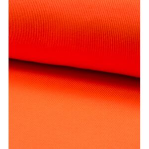 Náplet žebrovaný - neonová oranžová (Náplet tunel 2 x 35 cm 500 g/m²)