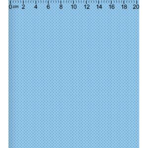 Metráž - Bavlna tisk - Mikro puntík modrý na světle modré (Metráž 100% bavlna puntík1 mm)