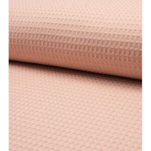 Bavlna vafle - lososová (Plastický vzor vafle 100% bavlna)