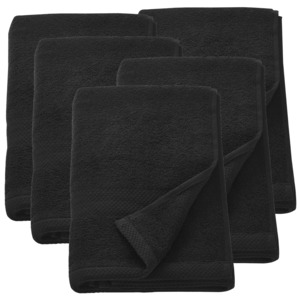 [neu.haus] Froté ručník 5x HTHT-1013 70x140 cm černý