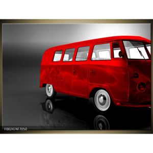 Obraz červeného minibusu (F002474F7050)