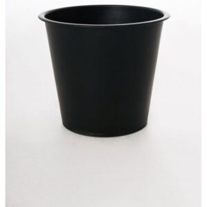 Kulatá plastová vložka 21, 19,5 * Ø 21 cm, černá