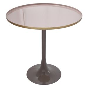 Odkládací stolek Art Deco 925 Starorůžová / Šedá