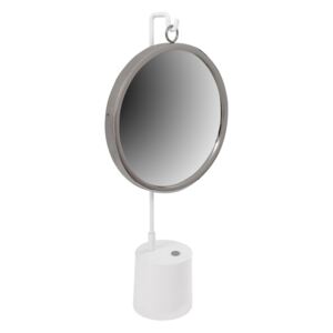 Stolní zrcadlo Eleganca 225 Bílá / Stříbrná