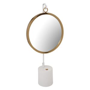 Stolní zrcadlo Eleganca 225 Bílá / Zlatá