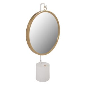 Stolní zrcadlo Eleganca 325 Bílá / Zlatá