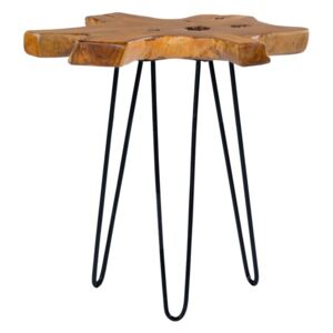 Odkládací stolek Woodstock 125 Natural / Lesk