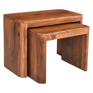 MONTREAL Příruční stolek 59x30 cm, hnědá, palisandr