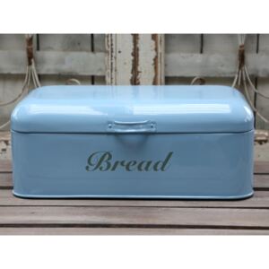 Kovový box na chléb - modrý, Chic Antique