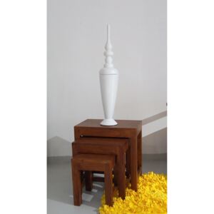 Dekorativní váza FORLI – bílá