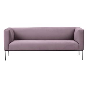Půdrově růžová sametová pohovka Windsor & Co Sofas Neptune, 195 cm