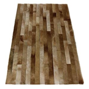 Kožený koberec Viby brown S S