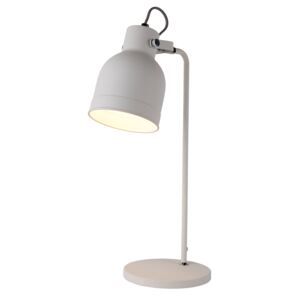 MIAMI stolní lampa EU1341WH kovová v úpravě pískovaná bílá 1xE27