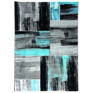 Kusový koberec Hawaii (Lima) 1350/turkis Modrá, Šedá, Rozměr 80x150 cm B-Line