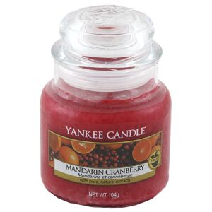 Svíčka ve skleněné dóze Yankee Candle Mandarinky s brusinkami, 104 g
