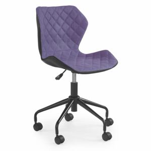 Dětská židle Matio, černá / fialová
