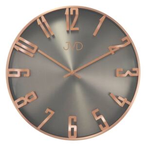 Kovové 3D designové nástěnné hodiny JVD HO171.2 - měděné (POŠTOVNÉ ZDARMA!!)