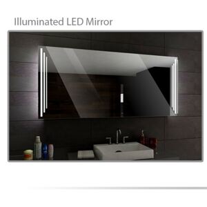 Koupelnové zrcadlo s LED osvětlením 60x40 cm PRAGA