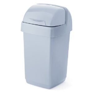 Šedý odpadkový koš z recyklovaného plastu Addis Eco Range, 10 l