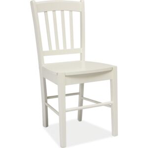 Jídelní dřevěná židle CD-57 bílá